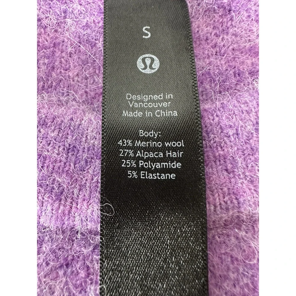 Lululemon Sweater Top Women‎ Small Alpaca Wool Luxury Athleisure Oversized